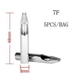 Bag of 5pcs High Polished Stainless Steel Tip 7F
