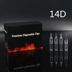 14DT - Short Disposable Tip Clear TL-315 - box of 50