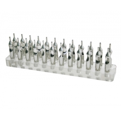 Tattoo Tip Stand 24 Slots - Holds all your Tattoo Tips