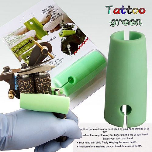 Tattoo Machine Holder Grip Cover -- GREEN
