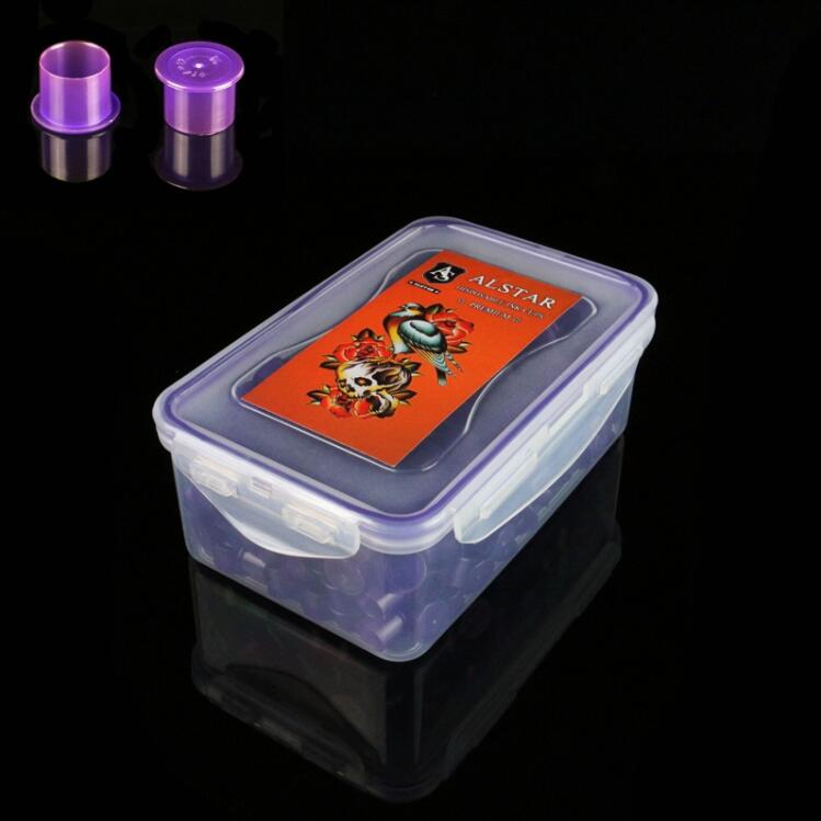 800pcs Self-standing ALSTAR Ink Cups Purple 11MM base
