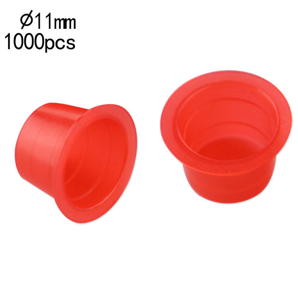 12mm Medium Standard Red Ink Cups -BAG OF 1000