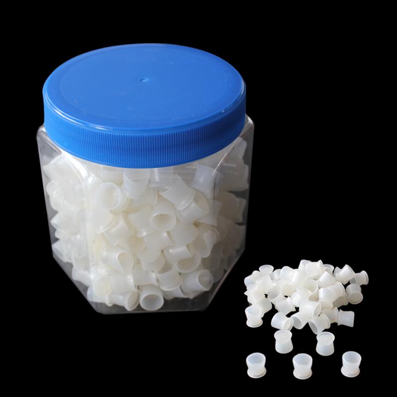 300pcs/box Small Size Silica Gel Tattoo Ink Cup Caps