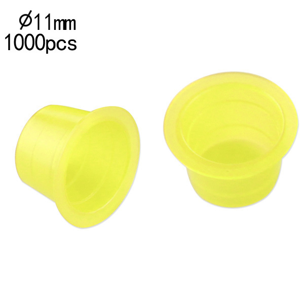 11mm Medium Yellow Standard Ink Cups -BAG OF 1000