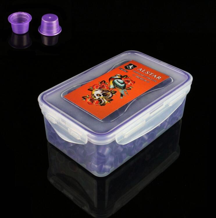 400pcs ALSTAR Ink Cups Purple 17MM