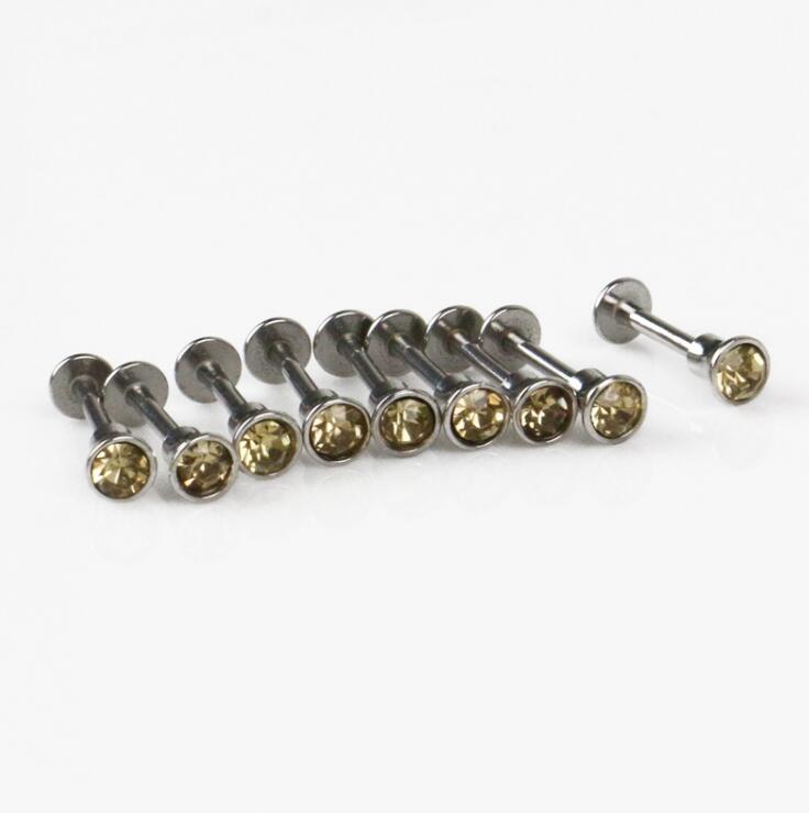 Tattoo Piercing Jewelery lip stud of 10pcs each bag