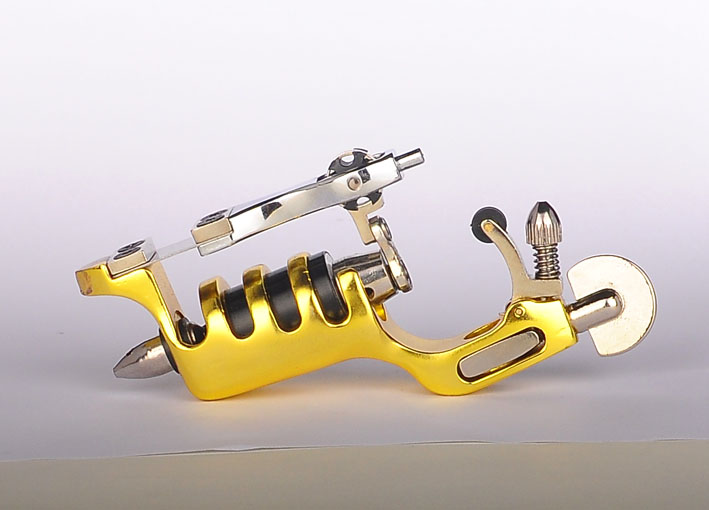 Sunskin Primus Style Rotary Tattoo Machine Gun - golden