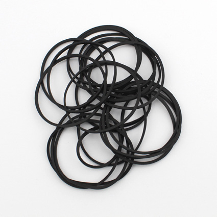 100 count Standard #12 Black Rubber Bands