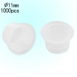 12mm Medium Standard Clear Ink Cups -BAG OF 1000