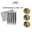 18DT-108mm Black Disposable Long Tip TL-303 - box of 50