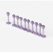 Tattoo Piercing Jewelery lip stud of 10pcs each bag