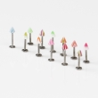 Tattoo Piercing Jewelery lip stud of 1box